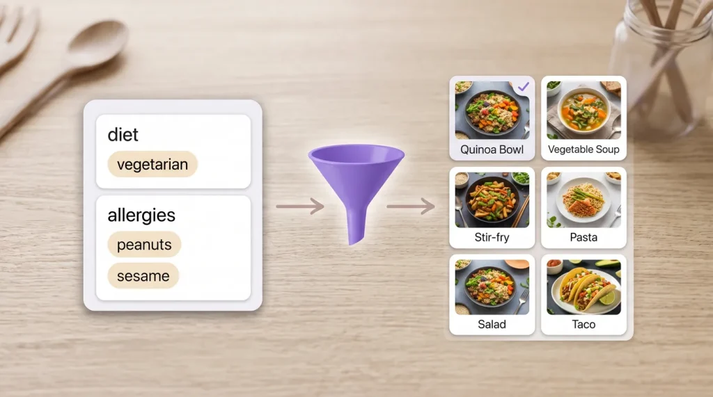 How To Filter Recipes For Diets And Allergies